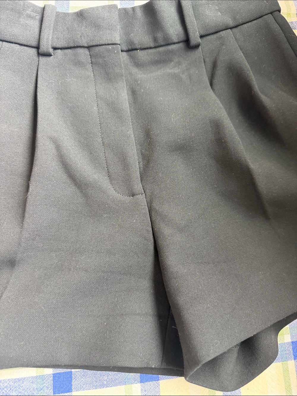 Babaton (by Aritzia) Women's Black Tailored Pleat Front Shorts 0 - Picture 6 of 13